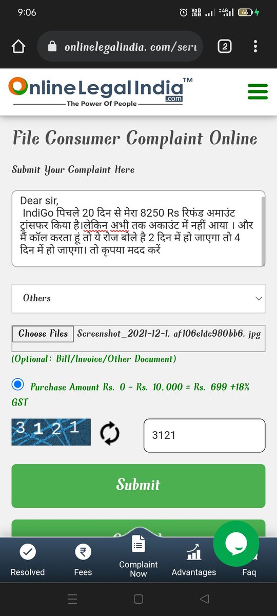 VCPLAJ's tweet photo. @IndiGo6E Ok Cort me milte hai https://t.co/pUqhapgTdc