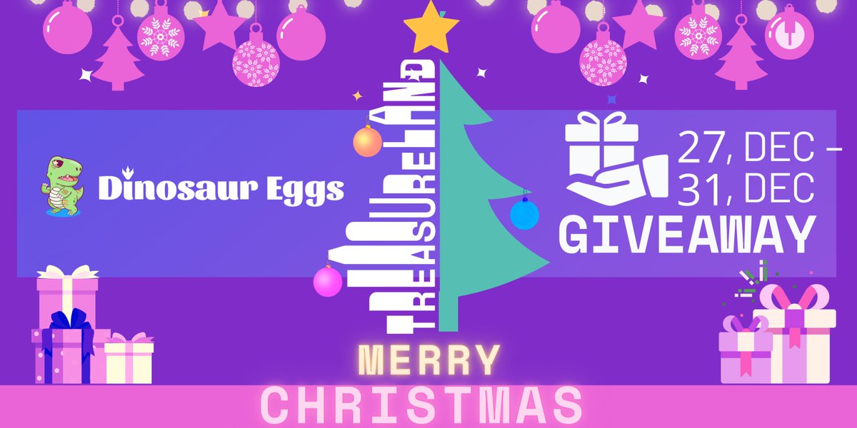 dsgmetaverse's tweet photo. 🎄DSG Join @treasurelandnft #Christmas #Giveaway, $DSG worth $1000 for 50 lucky Dinos🦖 to share!
 
☑️Follow: @dsgmetaverse &amp; @Metatime_social 
☑️RT &amp; tag 3friends
☑️Join: https://t.co/jk1vwfhvKs
📝Fill: https://t.co/nhHUphYPN4

⏰End: 12:00 GMT, Dec 31

#DSG #BSC #Giveaway https://t.co/rIsBmqYRhl