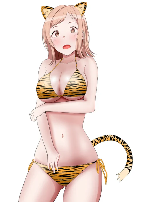 年始は実家に帰るので今のうちに寅年の絵をあげておく 