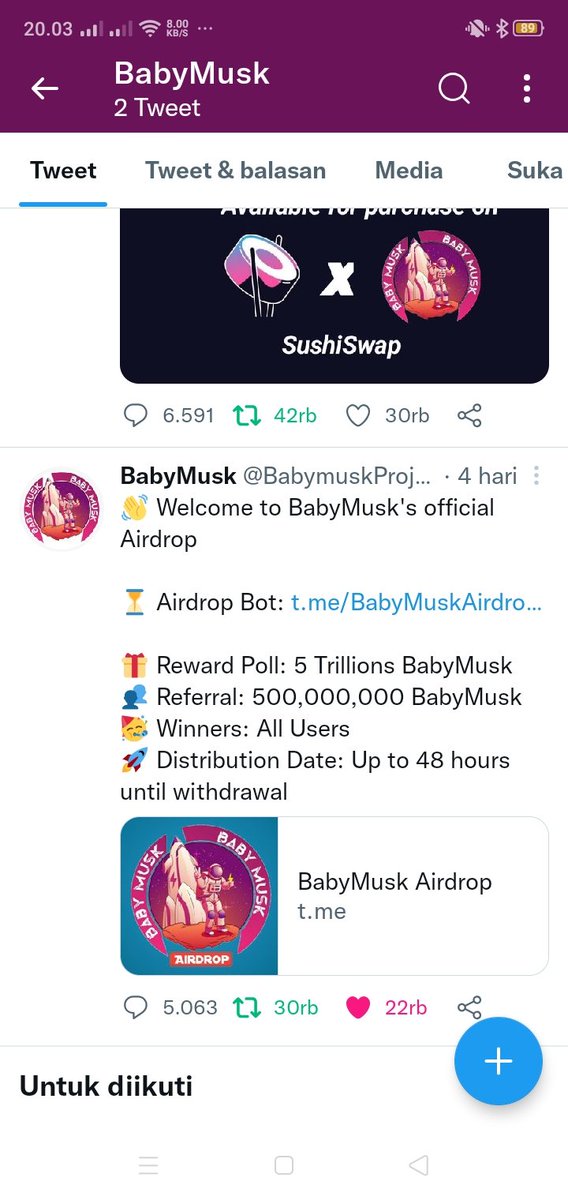 FuadMaryono's tweet photo. @BabymuskProject https://t.co/KZMGqFJL4K