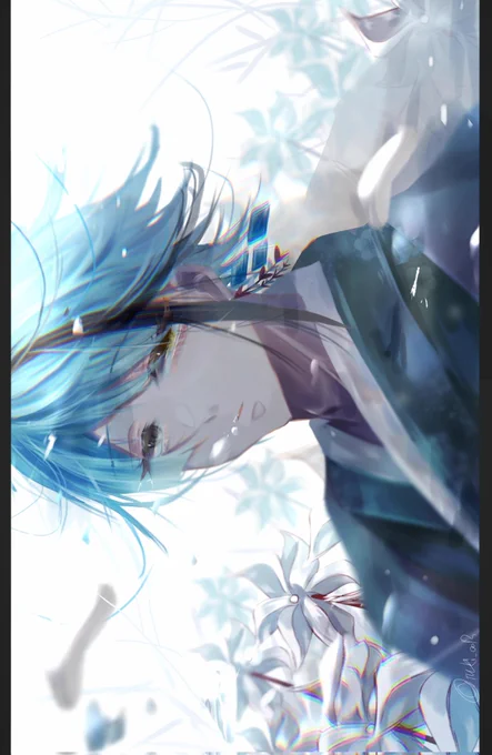 #ツイステファンアート 
『水月鏡花』
意味:儚いまぼろし 