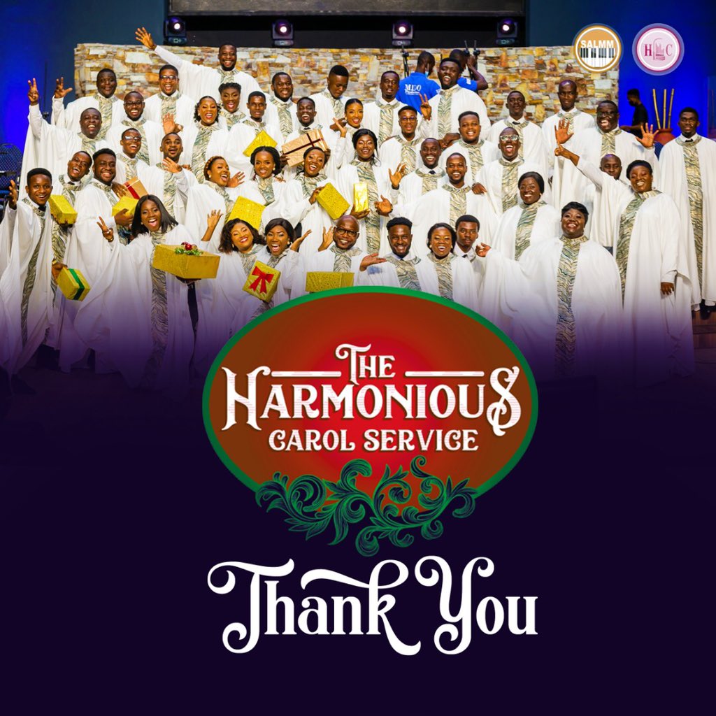 HC_Ghana's tweet photo. For all the amazing moments we had, we just want to say T H A N K Y O U.
#christmas2021 #HarmoniousChorale #singuntotheLord #SALMM https://t.co/FGrZYE70JX