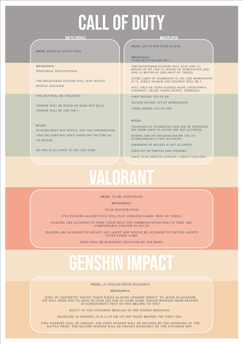 ceIestiagaming's tweet photo. GENSHIN IMPACT - SCREENSHOT EVENT is still ongoing! Read the mechanics and fill out the form for a chance to win a 1-month Blessings of the Welkin Moon!
✨ https://t.co/Y49iuwVEgW

#RPaskuhan2021 @RPASKUHAN
#RPaskuhanEGames x @ceIestiagaming https://t.co/1SRYxvhd9z