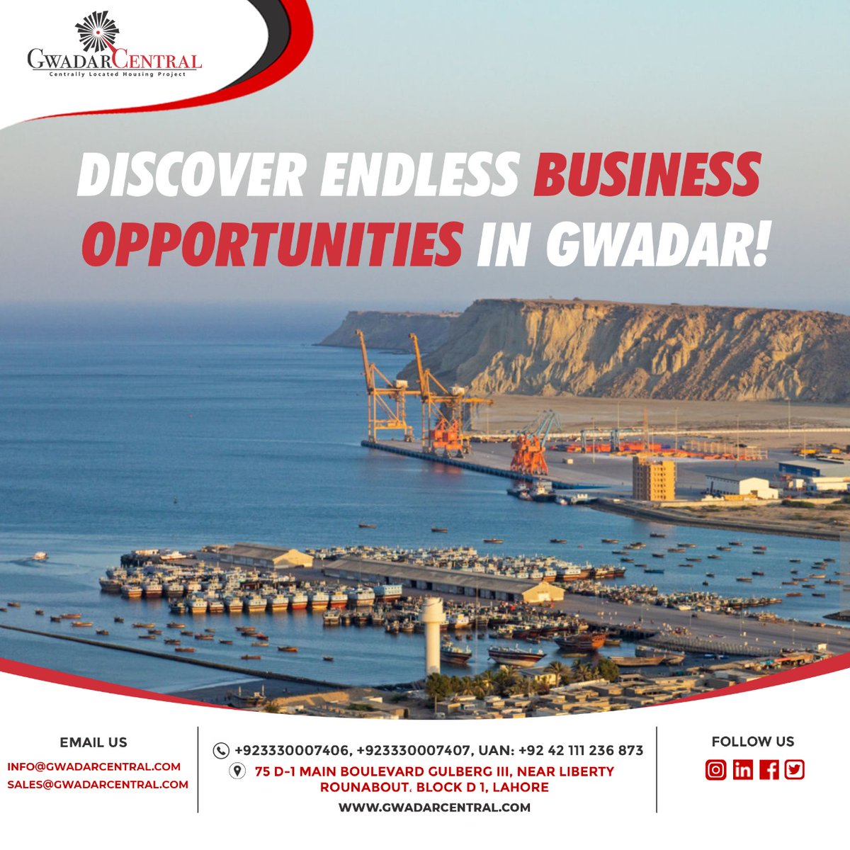 gwadarcentral's tweet photo. The endless business opportunities make Gwadar a lucrative investment for businessmen, contractors, and real estate investors. 

For booking contact:
+92 333 0007406
+92 333 0007407 https://t.co/cDc7bRuFkI