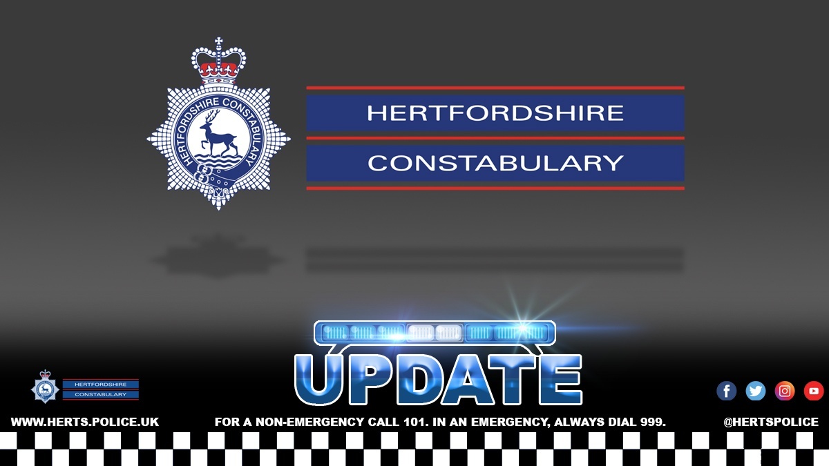 HertsPolice's tweet photo. ❗ We are appealing for witnesses, info and dash cam footage after a road traffic collision in High Street #Bushey , 7.13pm yesterday. A pedestrian and silver Honda Civic collided.  A man has been arrested for dangerous driving. Call 101 or https://t.co/7Jw2geVfRL
Ref Hexon. https://t.co/kKBHuBn1RI