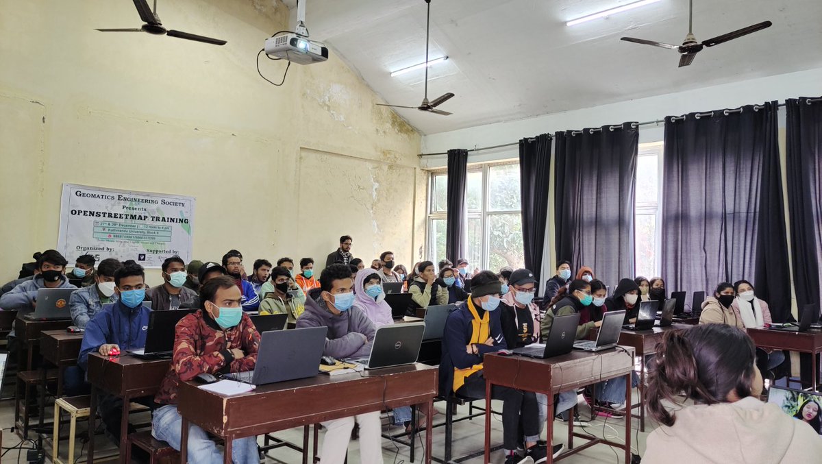 frozenrabi's tweet photo. Glimpse of 1st day beginner #OSM training organized by @GES_KU and supported by @openmapping_ap @KTMLivingLabs @OSM_Nepal . #boostergrant #ges #mapforchange https://t.co/wVWZojHBVA