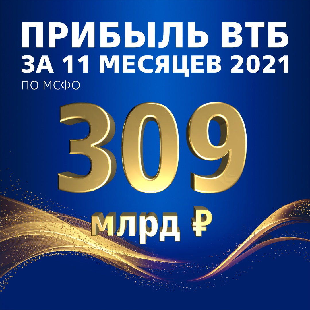 «2021 год станет для группы ВТБ рекордным как с точки зрения прибыльности, так и по объему бизнеса, и результаты 11 месяцев являются весомым подтверждением этим ожиданиям», - Дмитрий Пьянов, Член Правления, Финансовый директор банка ВТБ. Подробнее: vtb.ru/o-banke/press-…