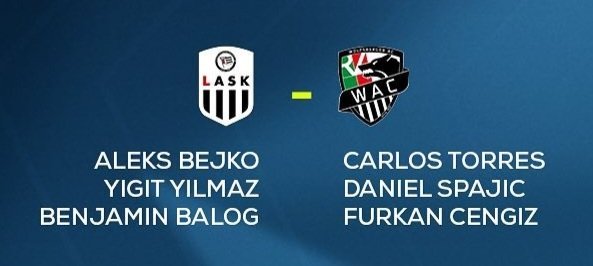 Runde 5 der <a href="/eBundesliga_at/">eBundesliga</a>, ich komme zu meinem ersten Einsatz für den <a href="/LASK_Official/">LASK</a>! 💪

Als Gegner wartet <a href="/Furki_vgs/">Furkan “Furki_vgs“ C.</a> vom <a href="/WolfsbergerAC/">Wolfsberger AC</a>. Die Highlights von den Spielen werden wie gewohnt heute Abend um 21 Uhr auf laola1 gezeigt! 

#eBundesliga #fifa22