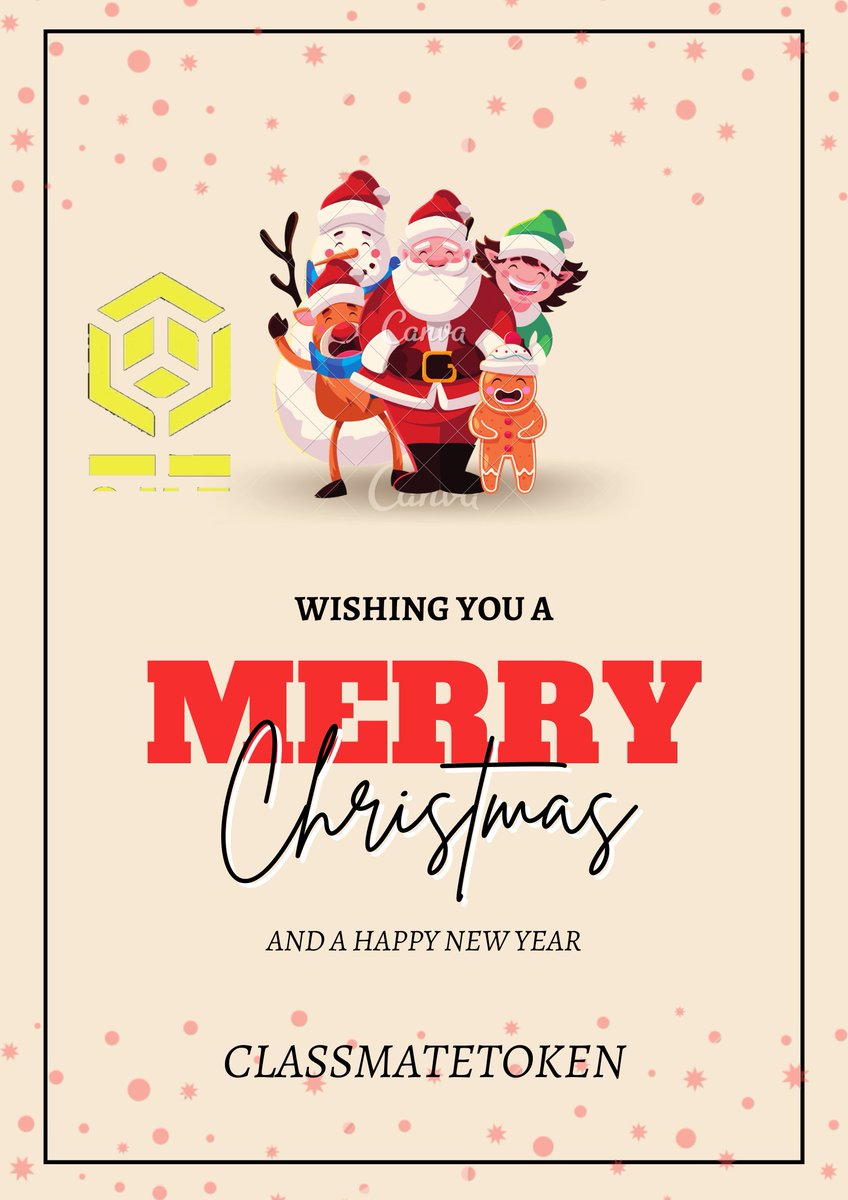 classmatetoken's tweet photo. Merry Christmas 🎄 &amp; Happy new year to all crypto holders 

#crypto #cmt #classmatetoken #newcrypto https://t.co/7rEJoM9Ee9