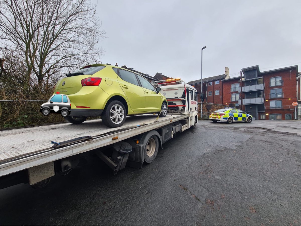 staffsresponse's tweet photo. #Shift3north Vehicle seen being driven by a male who failed his driving test a week ago, driving on provisional licence, unsupervised, no L Plates. Vehicle seized. NC34 28313. https://t.co/9coAj0fTA4