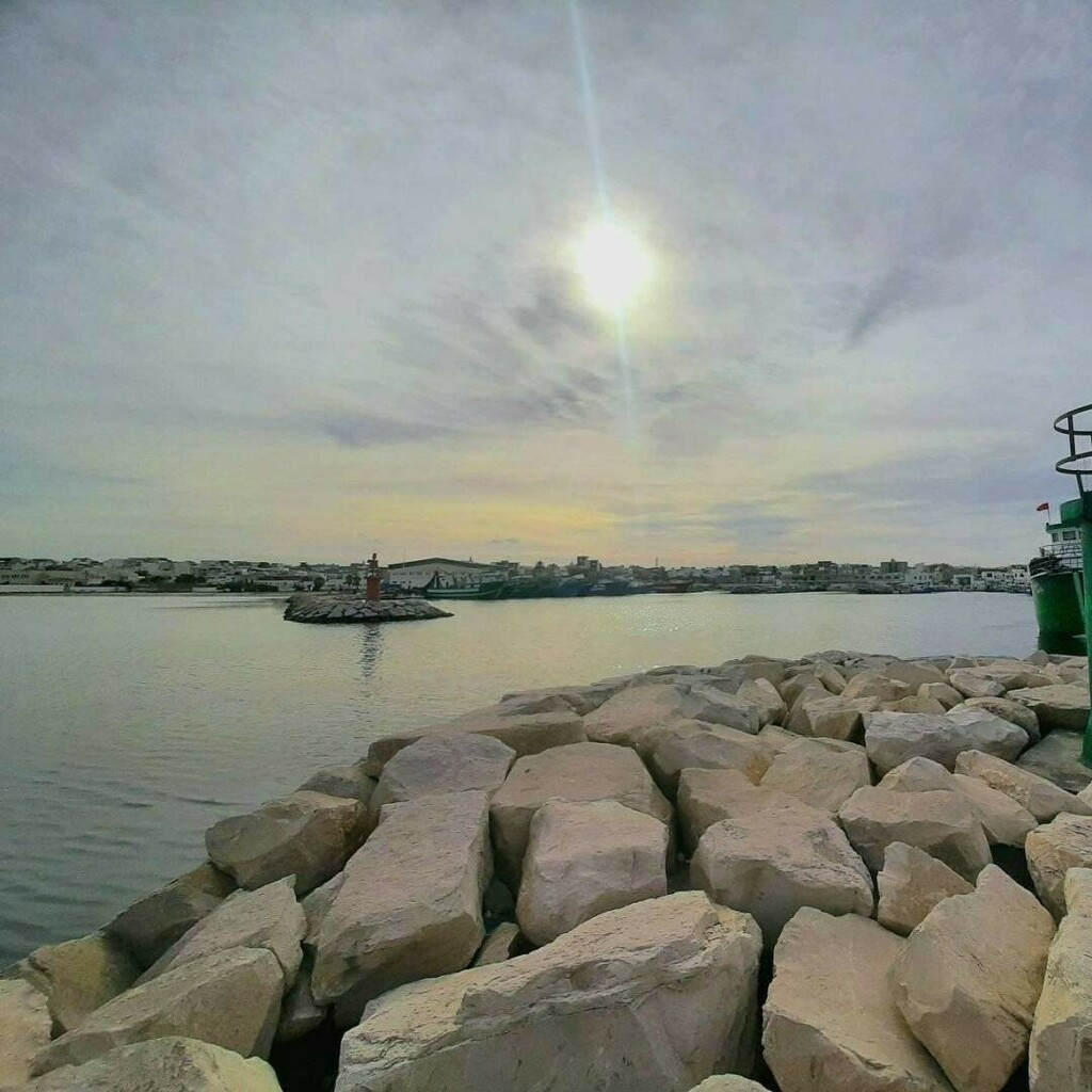 HabibMhenni's tweet image. Sur mon instagram : Le soleil timide sur le port de #Sayada