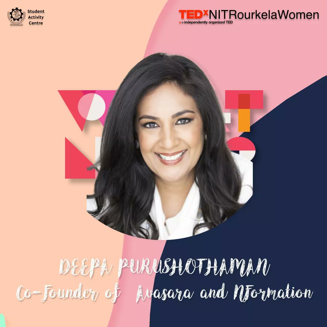 tedxnitr's tweet photo. We are thrilled to announce Rha Goddess and Deepa Purushothaman as our speakers. This dynamic duo is all set to illuminate us with their high-powered talks. So hurry up and register now.

#ted #tedx #nit #nitr #event #speaker #enlightening https://t.co/mWSdxpHwbJ