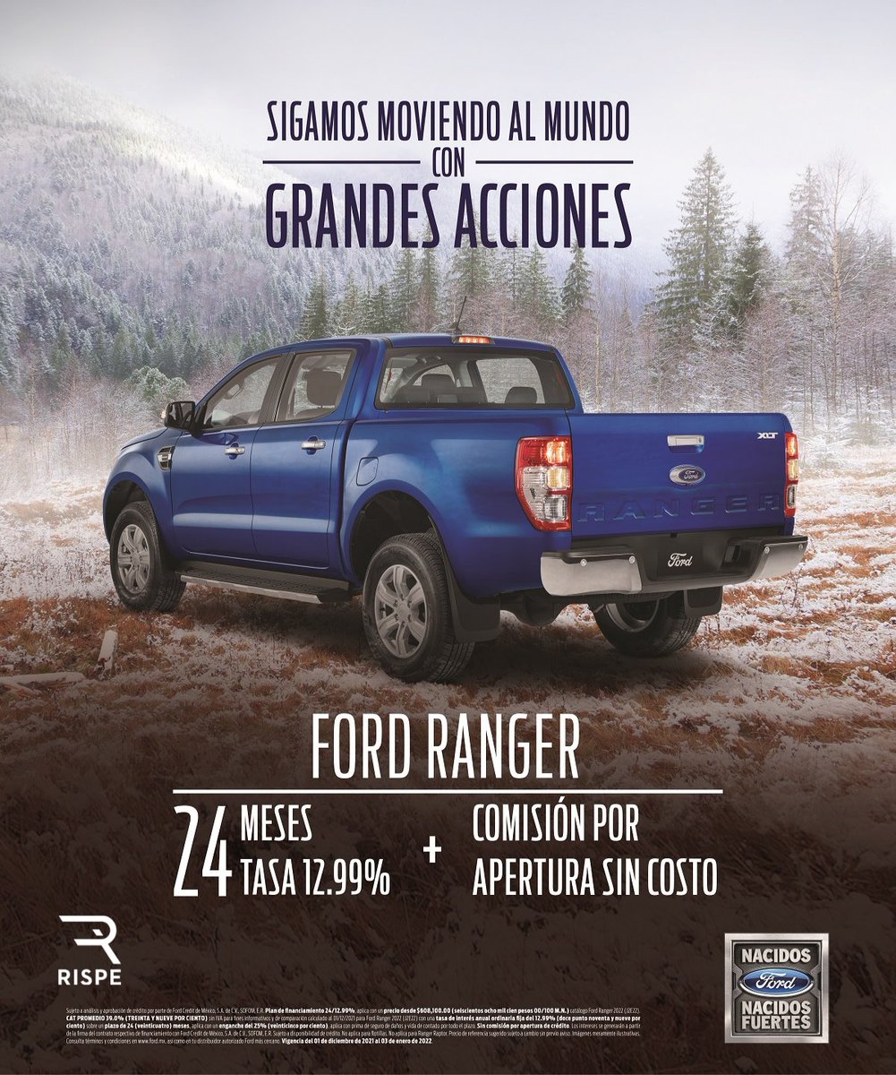 FordRispe's tweet photo. Ford Ranger es la mejor pick-up para ti 😍 - https://t.co/3JnqmOFRZn https://t.co/rnZlXY71HV