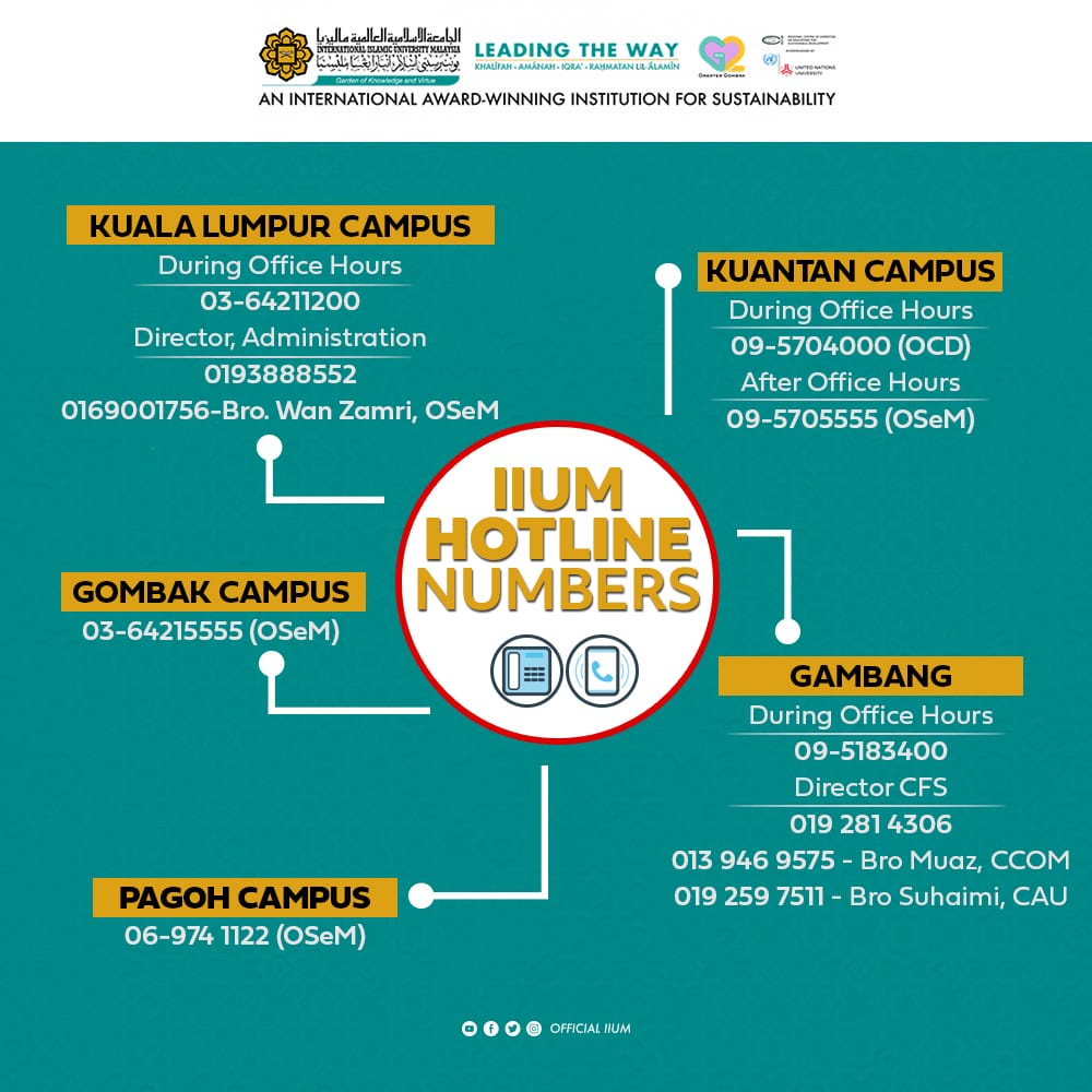 IIUM_IO's tweet photo. IIUM Hotline Numbers https://t.co/F35GRIDRyX