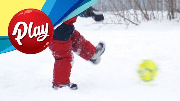 PLAYBruceGrey's tweet photo. Day 7: Snowsoccer! Add a snowy twist to your favourite game or sport. Whether it’s soccer, baseball or football, keep warm by running around in the snow. Don’t forget to buy a brightly coloured ball so you don’t lose it! #12DaysofPlay https://t.co/sl607KhndL https://t.co/OiEoLA4kmB