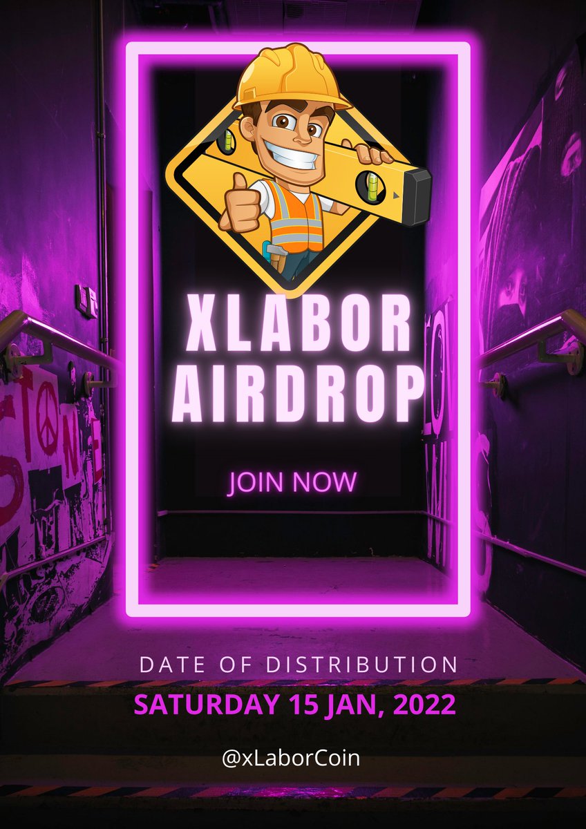 xLaborCoin's tweet photo. We will airdrop 500 trillion for holding minimum of 10,000 xLabor for the 50k trustline. In the event that  it wasn't reached, a fixed 10Million token to all who qualified the criteria and the remaining token allocated will be use to burn it instead. https://t.co/juoo9Dpoyl