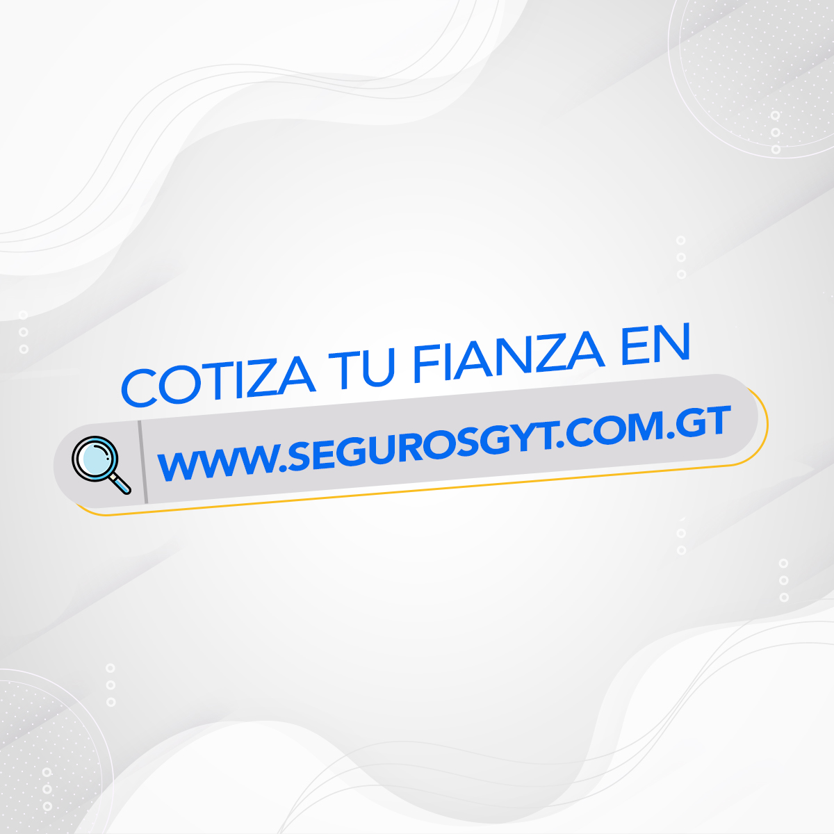 segurosgyt's tweet photo. ¿Ya conoces las fianzas que puedes emitir con nosotros?
Cotiza tu Fianza de Servicios Profesionales en 5 minutos gresando a👉 httpus://portal.gyt.com.gt/area51/public/fianzas/#/datos-solicitante
#SegurosGyT #NoTeFalla https://t.co/KtkdmrTjQz