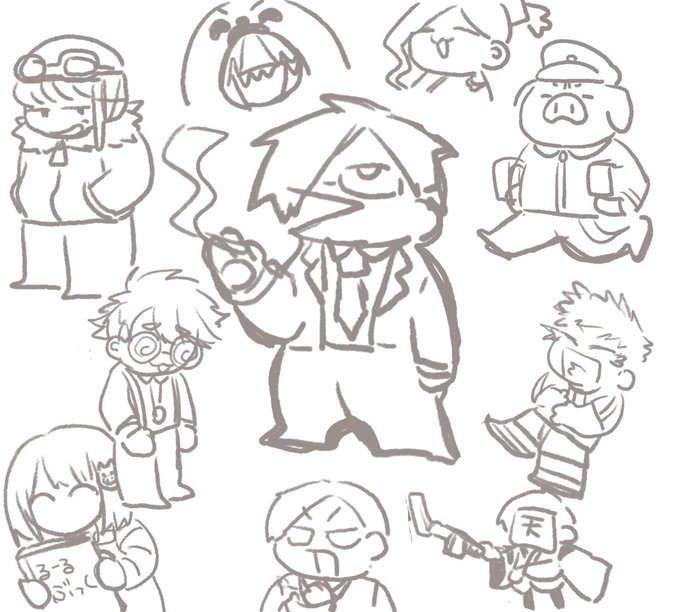 ちみっこいの練習らくがき
せr先生の描くd先生のこの口好き 
