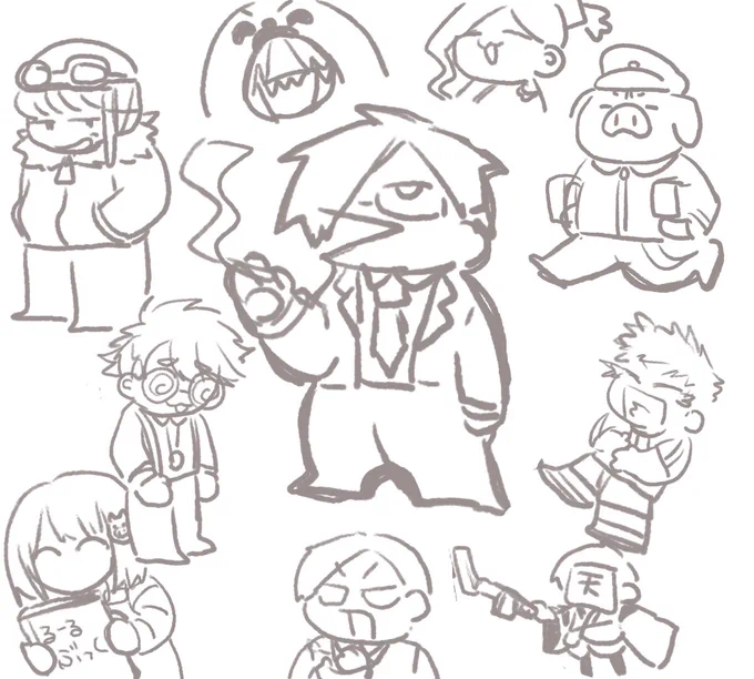ちみっこいの練習らくがき
せr先生の描くd先生のこの口好き 