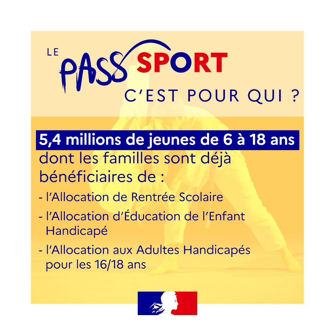 #1jeune1solution 🟢

Le #PassSport est prolongé jusqu'à la fin du mois de février 2022. C'est encore le moment de vous inscrire dans un #club ! 🎽