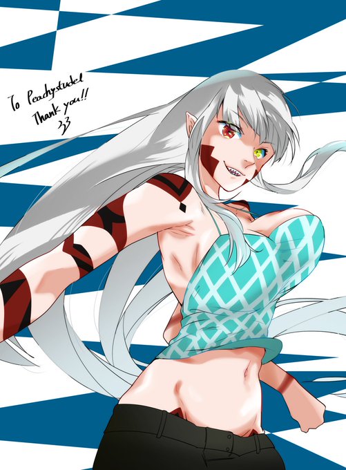 スケブ納品しました
「オリキャラ ナギニ」さん
腕の模様とぎざっぱがほんとかわいい・・・
ありがとうございました。
https://t.co/JlkiQVJZoI #Skeb #Commission 