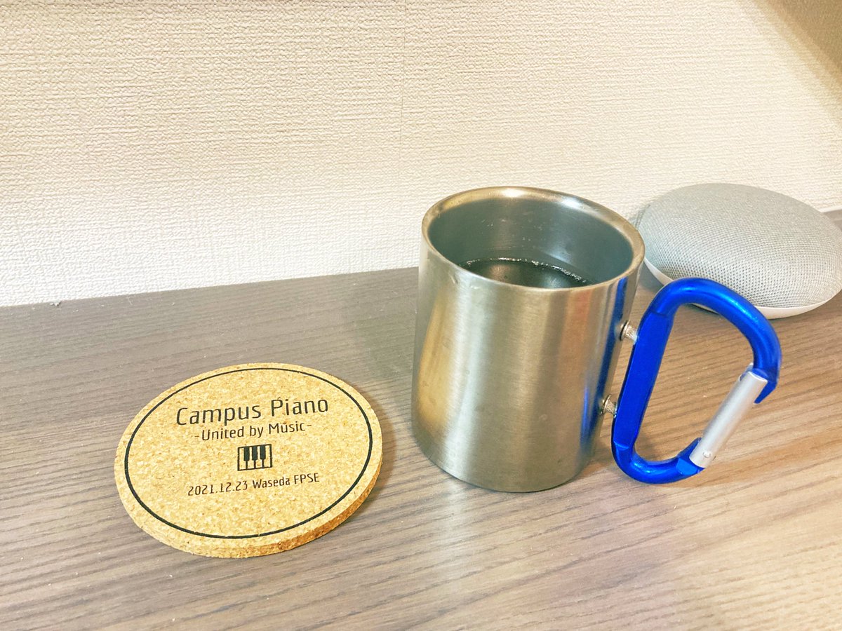 キャンパスピアノコースター😀
中の人は既に愛用しています！

キャンパスピアノが来年、再来年も開催されて、早稲田の伝統的なイベントになると嬉しいですね☺️

#キャンパスピアノ
#早稲田大学 
#campuspiano