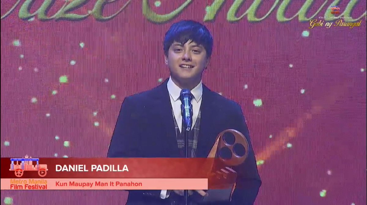 aeternally_'s tweet photo. "For a breakthrough performance that went beyond the mold of popular appeal, defining talent of true artistry; for taking risks that mark the growth of a performer into a new face of maturity and search for excellence..." 

The description fits no one but you, @imdanielpadilla. https://t.co/q7whUBmFxO