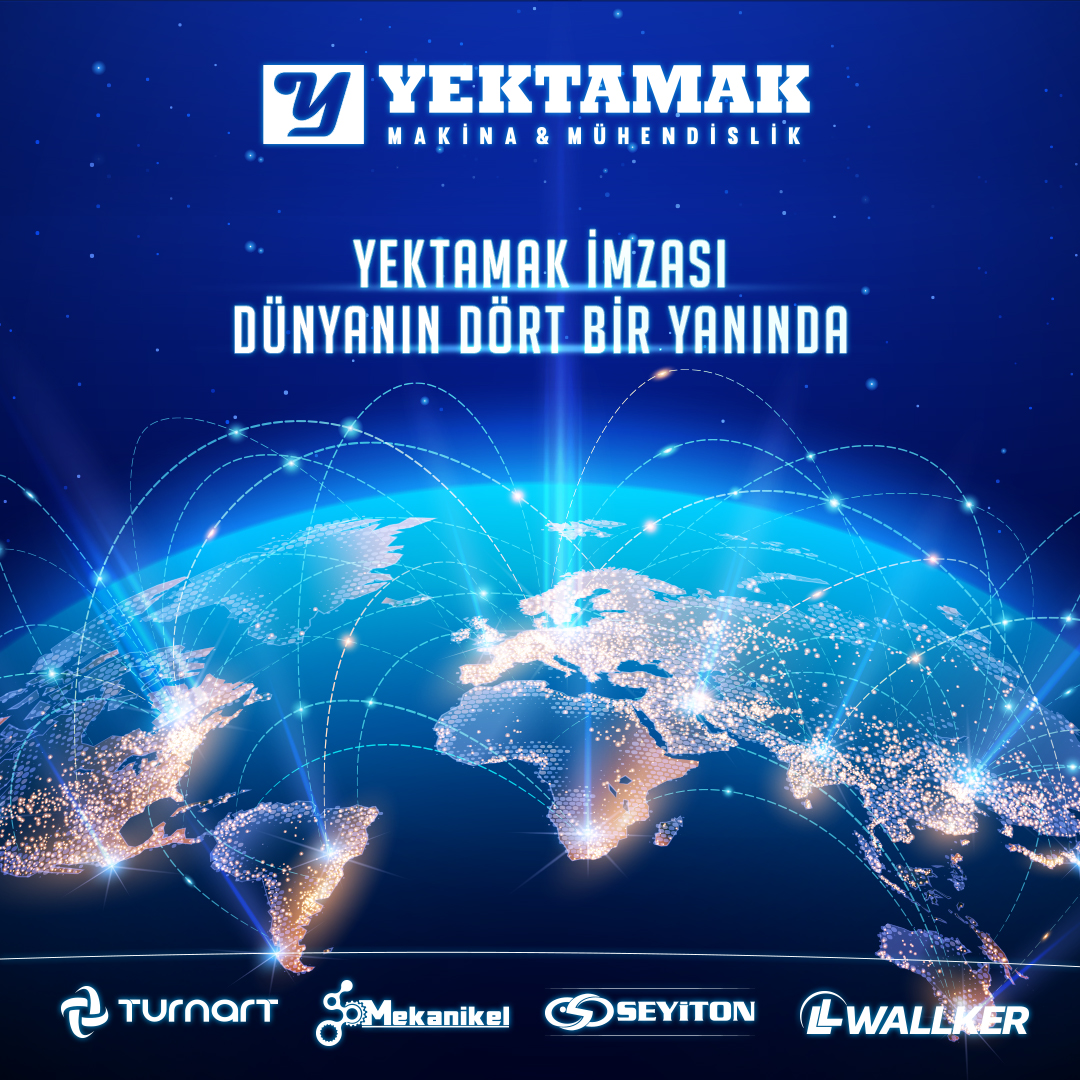 🇹🇷 Yektamak imzası; Seyiton Endüstriyel Transfer Arabaları, Wallker Pnömatik Personel Platformları, Mekanikel Rollform ve Pres Besleme Sistemleri gibi markalaşmış ürünleri yanısıra hidrofoming pres ve orbital freze gibi özel mühendislik ürünleri ile dünyanın dört bir yanında.