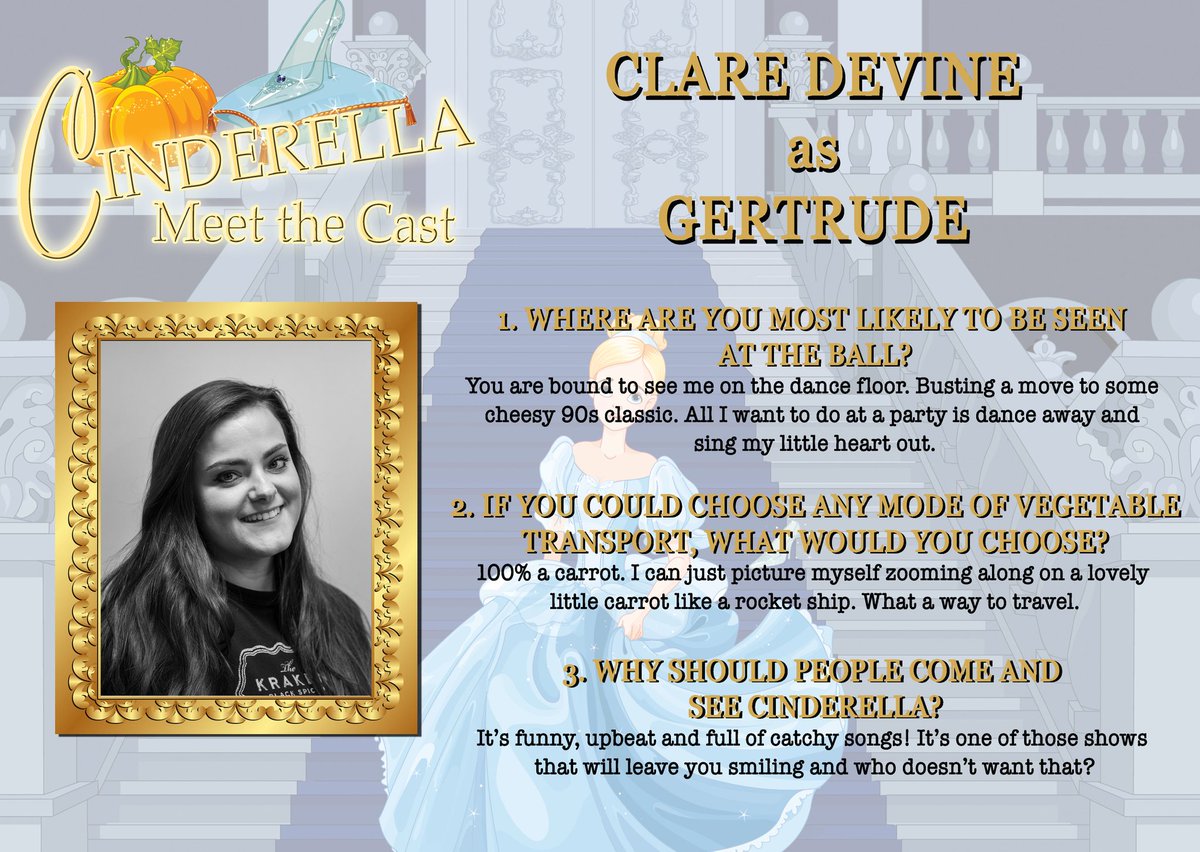 LIDOS_LEEDS's tweet image. ✨Meet The Cast✨

Next up we have the wonderful Clare as one of Cinderella&apos;s ugly step sisters, Gertrude.

Determined to marry the prince, she will stop at nothing to get their own way.. but will their plan work? 

@carriageworks_
21st-29th Jan
Tickets: bit.ly/CinderellaLIDOS