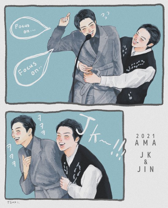 AMA授賞式🐰🐹
Focus on…

#btsfanart 