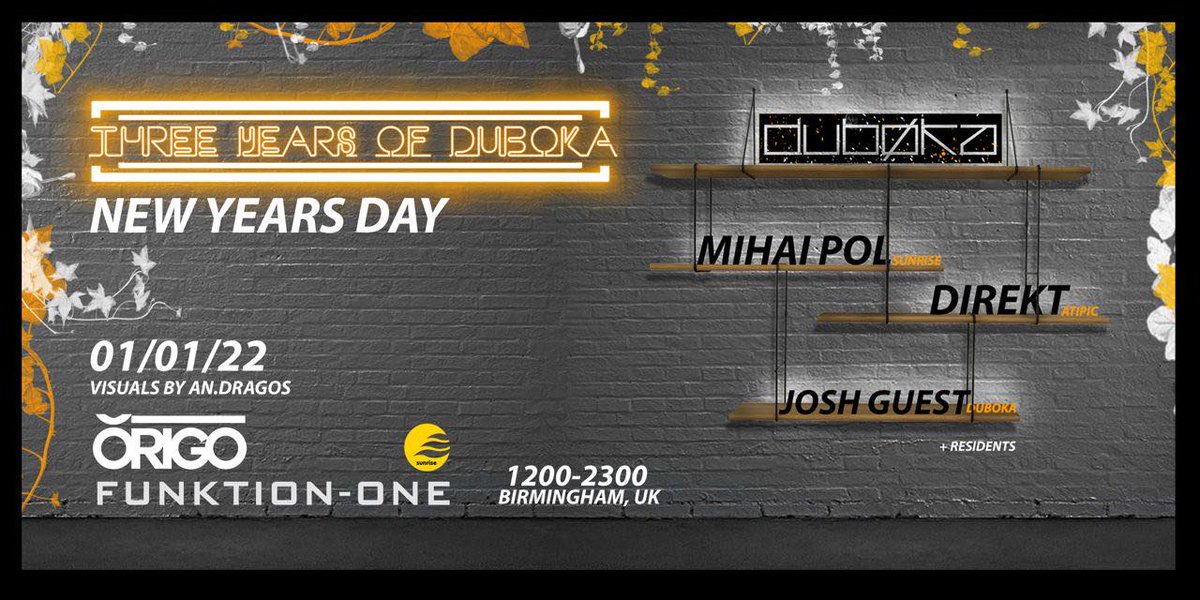 NYE 
31.12 Visssual, Brasov
01.01 Duboka, Birmingham