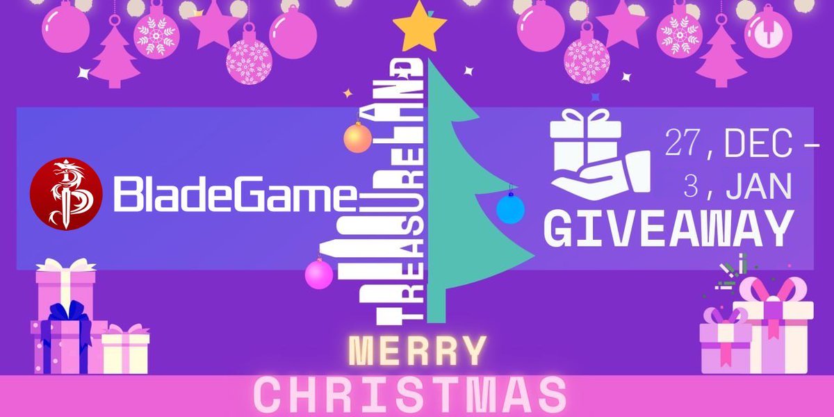 0xBladeGame's tweet image. 🎄Join BladeGame x @TreasurelandNFT  #Christmas &amp;amp; #NewYear2022 #Giveaways. 
🎈Complete tasks👇to get #Airdrops!
gleam.io/n4G44/treasure…
 🎁100,000 EGGs are prepared to airdrop!
#GameFi #DeFi  @iotex_io @iotexPad @IoTeX_Community
