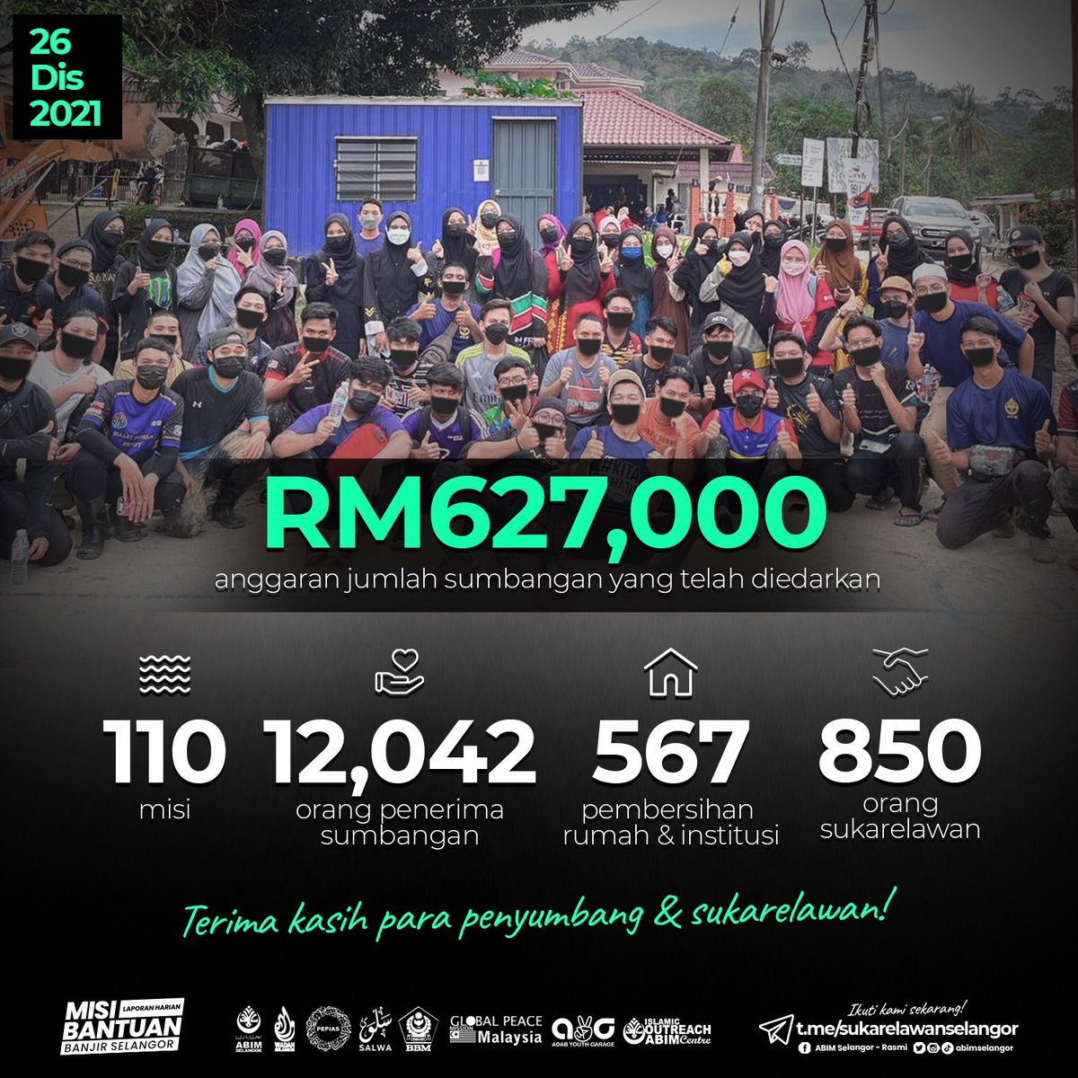 abimselangor's tweet photo. Operasi bantuan kecemasan buat mangsa banjir selama satu minggu tanpa henti, bermesyuarat setiap malam, dan gerak kerja dijalankan setiap hari. 

Walau dalam kepenatan, kami berbesar hati dapat mewakili serta menunaikan tanggungjawab kemasyarakatan dan  amanah penyumbang. https://t.co/2TRlXcJXj5