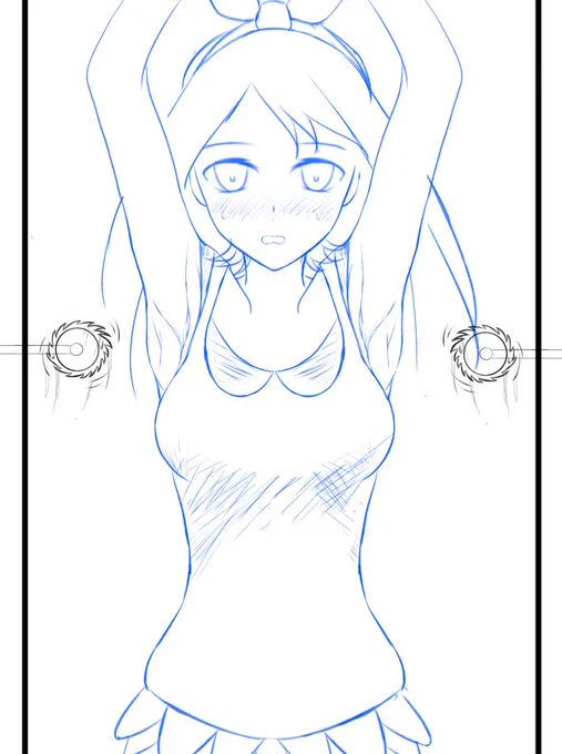 次の絵のラフ 