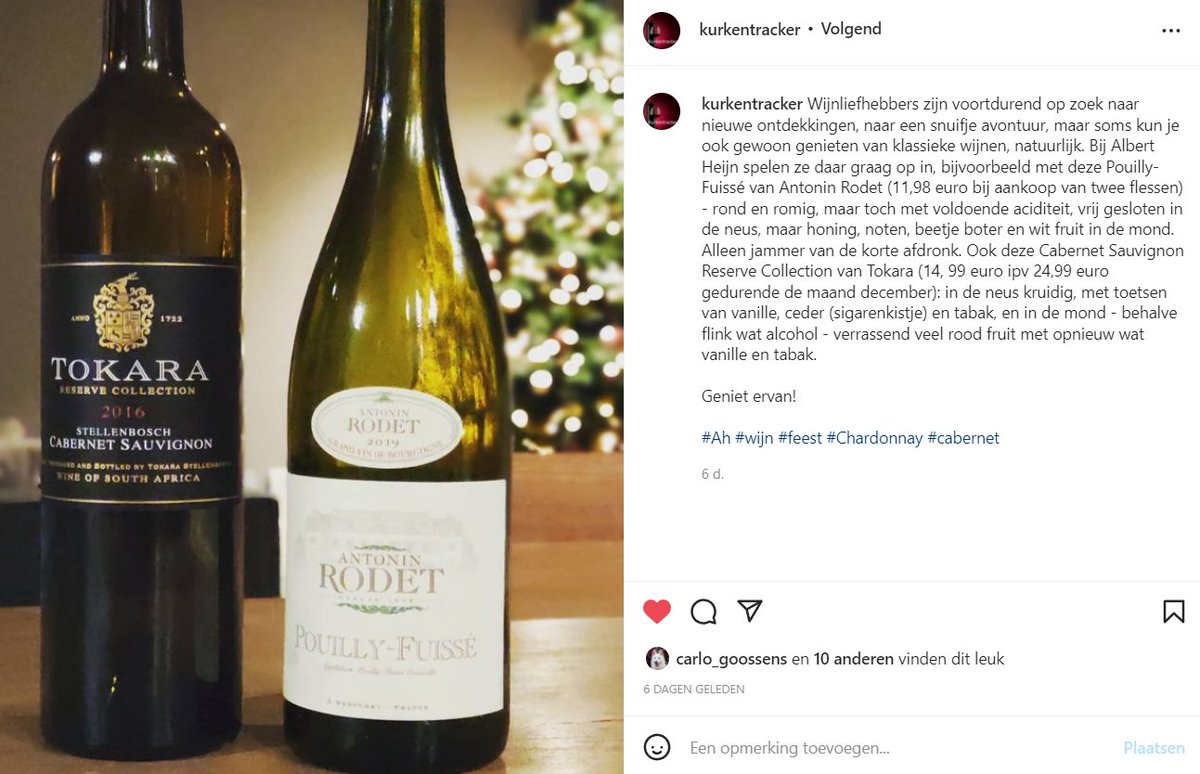 Exotische, zeldzame wijnen zijn, natuurlijk best spannend en leuk, maar schaam je niet om eens een klassieker op tafel te zetten (zeker als je bezoek hebt van mensen die op het gebied van #wijn minder avontuurlijk aangelegd zijn...)
#kerst #feestdagen

bit.ly/3FAD0QE
