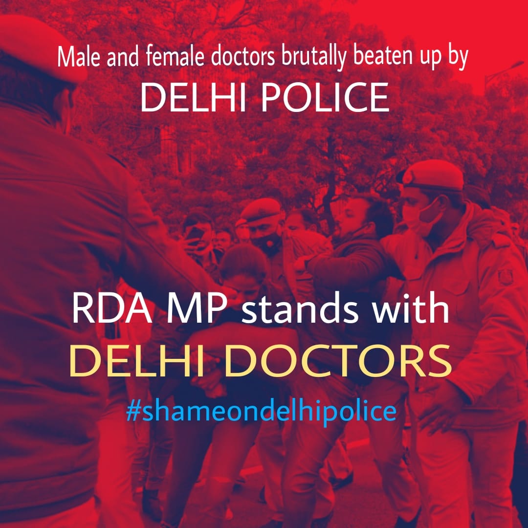 RDA-MP (@rdamp_official) on Twitter photo Balck Day for medicos .
Fellow resident beaten up in Delhi for silent protest ongoing for #ExpediteNEETPGCounselling2021
#shameondelhipolice <a href="/FordaIndia/">FORDA INDIA</a> <a href="/FAIMA_INDIA_/">FAIMA Doctors Association</a> <a href="/vijaypsbaghel/">Vijay Pratap Singh Baghel</a> <a href="/jdabhopal/">JDA Madhya Pradesh</a> <a href="/jda_ug/">JDA-MP UG Wing</a> <a href="/jdajabalpur/">officialJDAjabalpur</a> <a href="/JDAMgmIndore/">OfficialJDAindoreMGMMC</a> <a href="/JdaRewa/">JDA_REWA</a> <a href="/JDA_Gwalior/">JDA Gwalior</a> Balck Day for medicos .
Fellow resident beaten up in Delhi for silent protest ongoing for #ExpediteNEETPGCounselling2021
#shameondelhipolice <a href="/FordaIndia/">FORDA INDIA</a> <a href="/FAIMA_INDIA_/">FAIMA Doctors Association</a> <a href="/vijaypsbaghel/">Vijay Pratap Singh Baghel</a> <a href="/jdabhopal/">JDA Madhya Pradesh</a> <a href="/jda_ug/">JDA-MP UG Wing</a> <a href="/jdajabalpur/">officialJDAjabalpur</a> <a href="/JDAMgmIndore/">OfficialJDAindoreMGMMC</a> <a href="/JdaRewa/">JDA_REWA</a> <a href="/JDA_Gwalior/">JDA Gwalior</a>