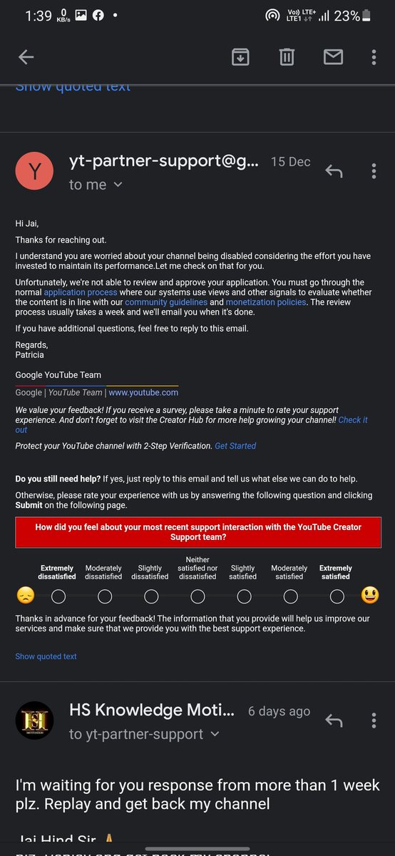 HarishankarBi15's tweet photo. @TeamYouTube Hii Team YouTube I aware all Youtube community guidelines I want to  Re check my channel carefully in Reinstate again plz. Justice for me🙏
Channel Link - https://t.co/yzp5IKnl0x https://t.co/pRbfs1MwN5