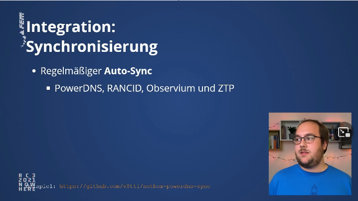 v0tti stellt euch grade Netzwerkautomatisierung mit Netbox vor

Löchert ihn mit Fragen am Ende!

#rC3

streaming.media.ccc.de/rc3/fem