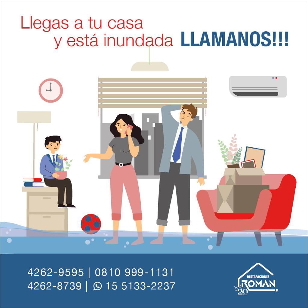 DestapacionesR's tweet photo. Que no te pase a vos! Llamamos! 👨🏽‍🔧 Atención en Zona Sur - Oeste de Gba y Caba https://t.co/V0lTtgi5Z5