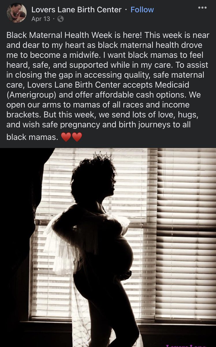 SAUEBLACKTX's tweet photo. The Only Black Owned Birthing Center in the Dallas/Fort Worth Area

📍Lovers Lane Birth Center | 304 S Cottonwood Dr, Richardson, TX 75080 https://t.co/mPkAnEN4zL