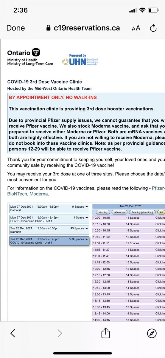 TorontoVaccineFinder tweet media