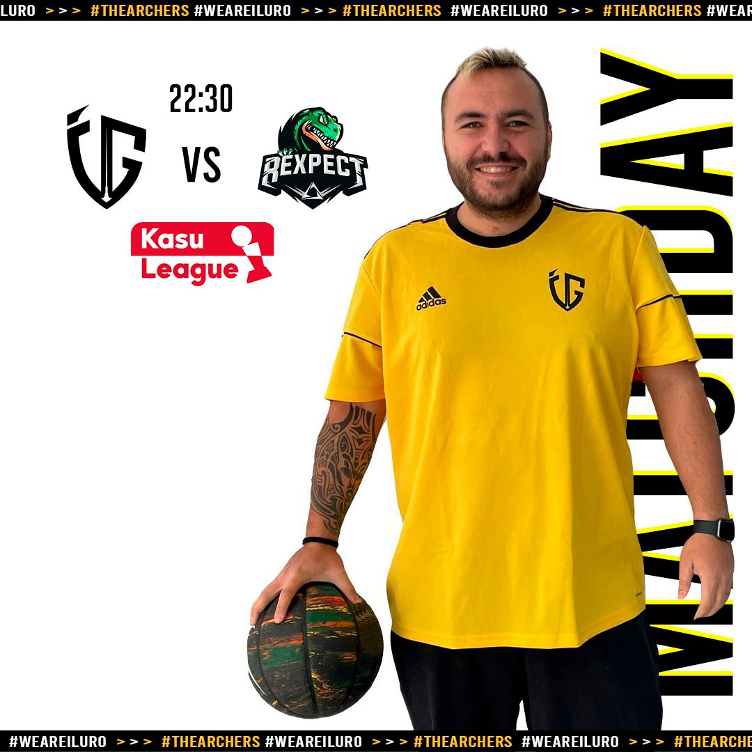 ¡Vuelve a volar el balón para nuestros jugadores de NBA2K!

🏆 @Kasuleague
🗓️ 27/12/21
⏰ 22:30 CET
🆚 <a href="/Rexpectesports/">ReXpect Esports</a>
📹 twitch.tv/thesok_sota

🏹 PG <a href="/TheAlex01_2K/">〚𝕋𝕙𝕖𝔸𝕝𝕖𝕩〛</a>
🏹 SG @Jordiwolf93
🏹 SF <a href="/xxGUSI/">❌️</a>
🏹 PF @CotanoDontLose
🏹 C @sok_sota 

#WeAreIluro 🏹