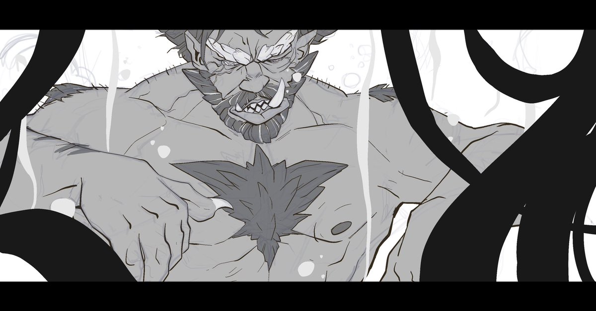 JenLohjelm's tweet photo. Now I have everything in own layers and the sketch is done so I can start to test colors! I try to make Vander transforming to Warwick in singed's lab so I was thinking green and purple palette would be obvious choice 💜💚

#Arcane #arcanefanart #Warwick #vanderwarwick https://t.co/AJ8aeSH4cy