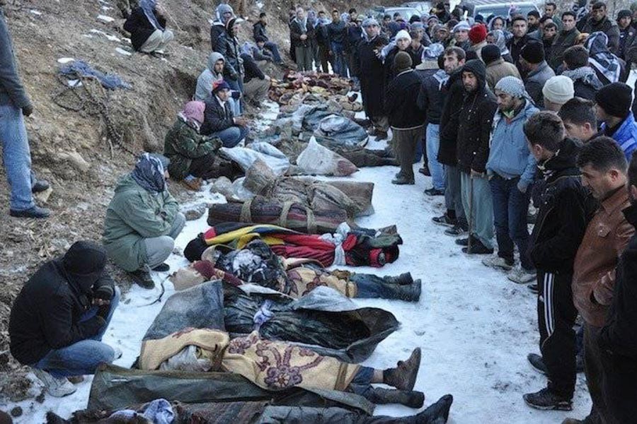 argesizm's tweet photo. Roboski Katliamı 28 Aralık 2011 gecesi Şırnak'ın Uludere ilçesine bağlı Robozke köyünde F-16 savaş uçakları tarafından bombalanması sonucu 34 Kürt genci ve çocuğu katledilmiştir.

Kaçakçılık yapanlar arasında Encü ailesine ait 28 kişi vardı ve orada tüm aile katledildi. https://t.co/H1D4OSMKm3