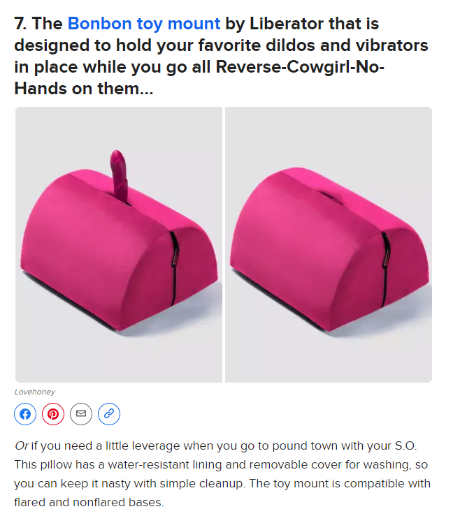 Liberator Update: The BonBon and Fleshlight On A Mission are featured in  Buzzfeed roundup of recommended sex toys. https://t.co/sC0O2I4uGU