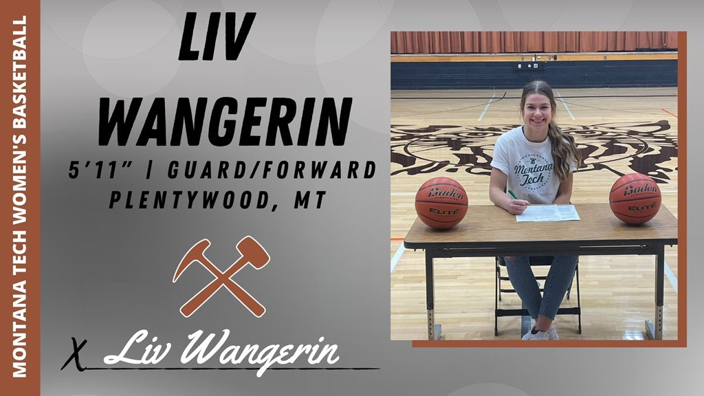 montanatech_WBB's tweet photo. Christmas came a couple days late for the Diggers! 
We are excited to announce the signing of Liv Wangerin from Plentywood, MT! Welcome to the Digger Family! 

#RollDiggs⚒ https://t.co/vWfUnD9tKU