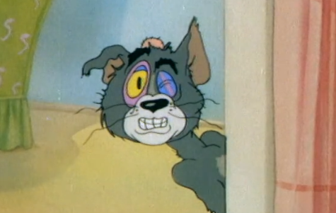 TomAndJerry's tweet photo. Uh oh. Looks like Tom's got a meowgraine 🤕 https://t.co/6MOsmEwSKf