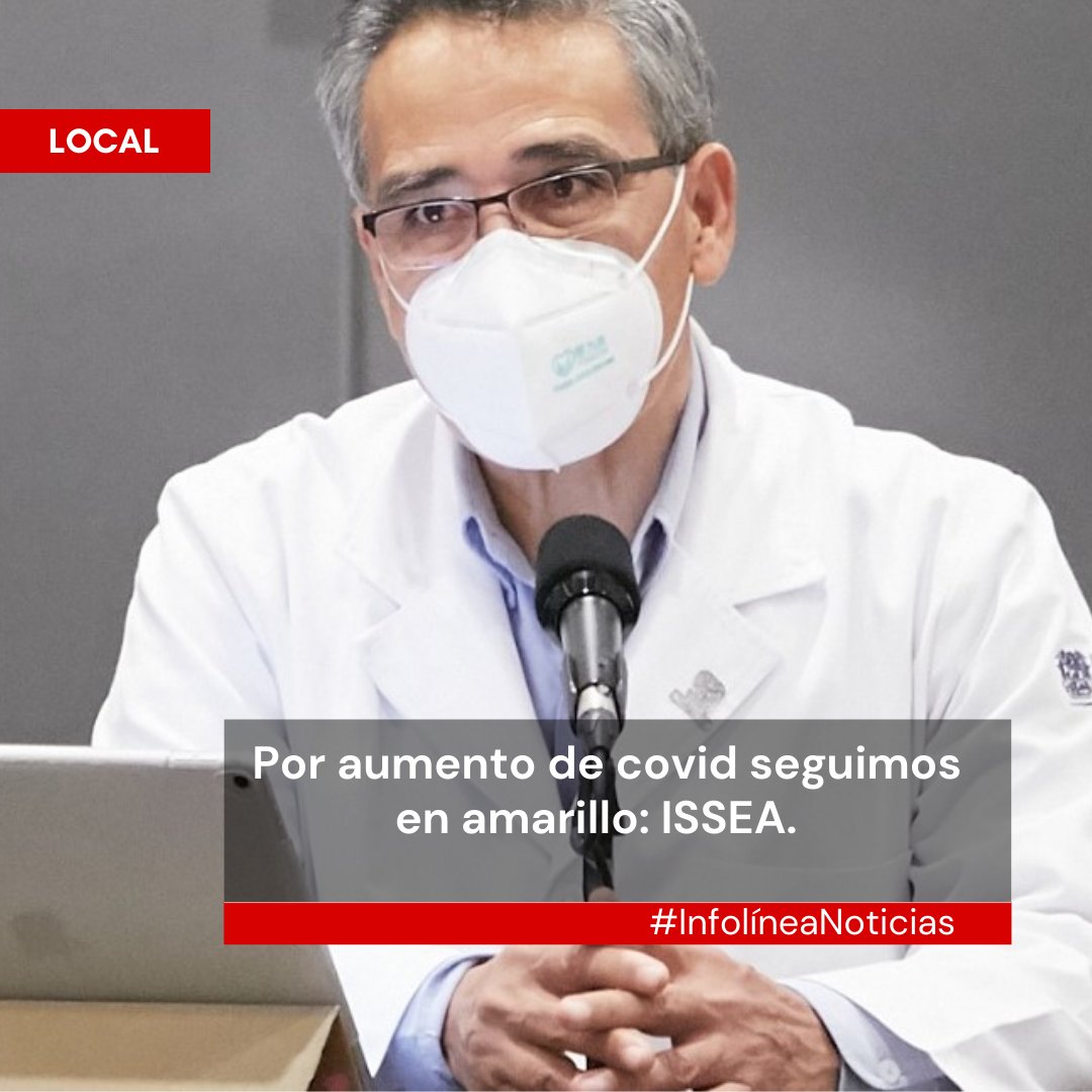 Miguel Ángel Piza, secretario de salud informó que el estado seguirá en #semáforo amarillo, lo cual significa mayor movilidad en el estado y por consecuencia un crecimiento en los #contagios, por lo que se deben reforzar acciones de prevención.