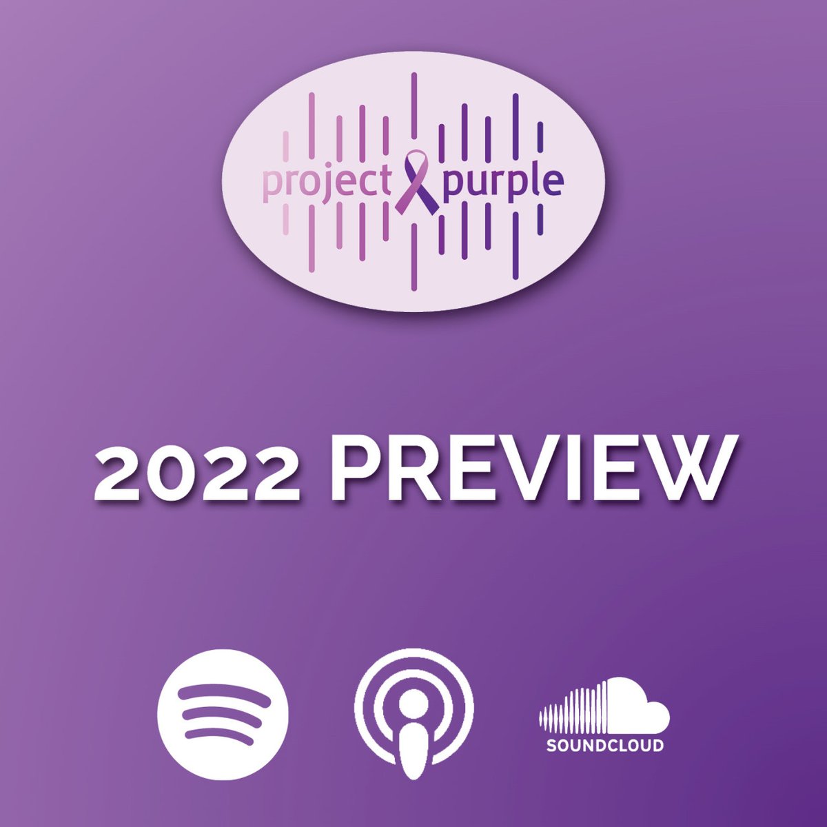 Run4Purple's tweet photo. Tune in to the latest episode of the Project Purple #podcast to learn about all the exciting events we have in store for 2022! Listen now: https://t.co/5vuwuj4JL6
#spotify #applepodcasts #soundcloud #pancreaticcancer #cancerawareness #nonprofit #runforpurple https://t.co/qgNuqPo9Lk
