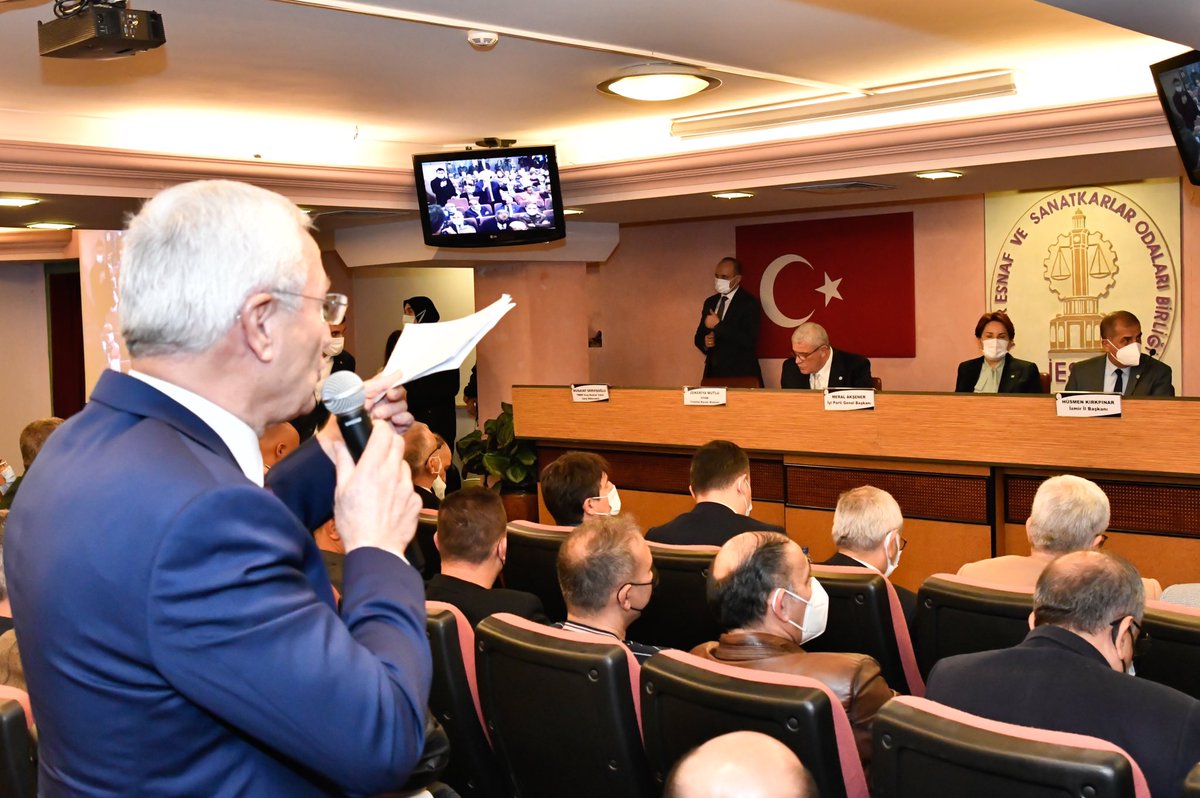 meral_aksener's tweet photo. İzmir Esnaf ve Sanatkârlar Birliği ziyaretimizde esnaflarımızın dertlerini ve taleplerini dinledik.

Nazik davetlerinden ve  misafirperverliklerinden ötürü;

İzmir Esnaf ve Sanatkârlar Birliği Yönetim Kurulu Başkanı Zekeriya Mutlu'ya ve tüm esnaflarımıza teşekkür ediyorum. https://t.co/zWPHAXuZWe
